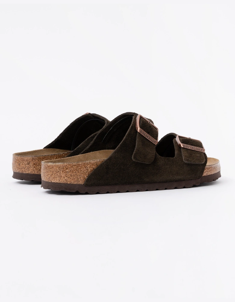 Birkenstock Arizona Suede Leather Womens Sandals - Mocha