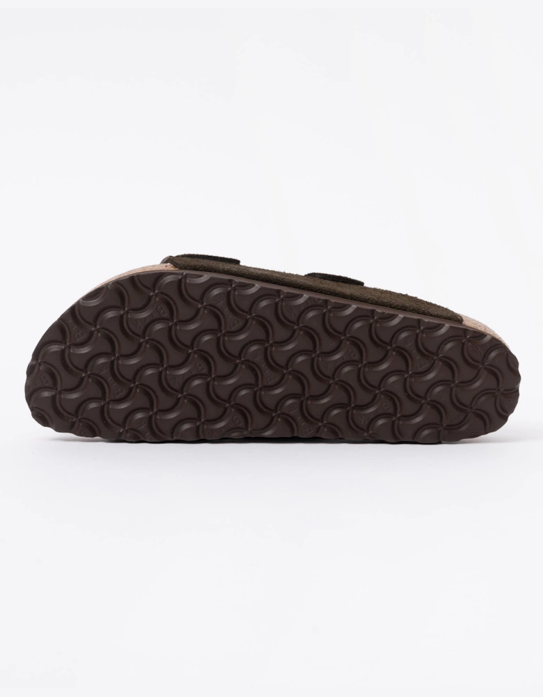 Birkenstock Arizona Suede Leather Womens Sandals - Mocha