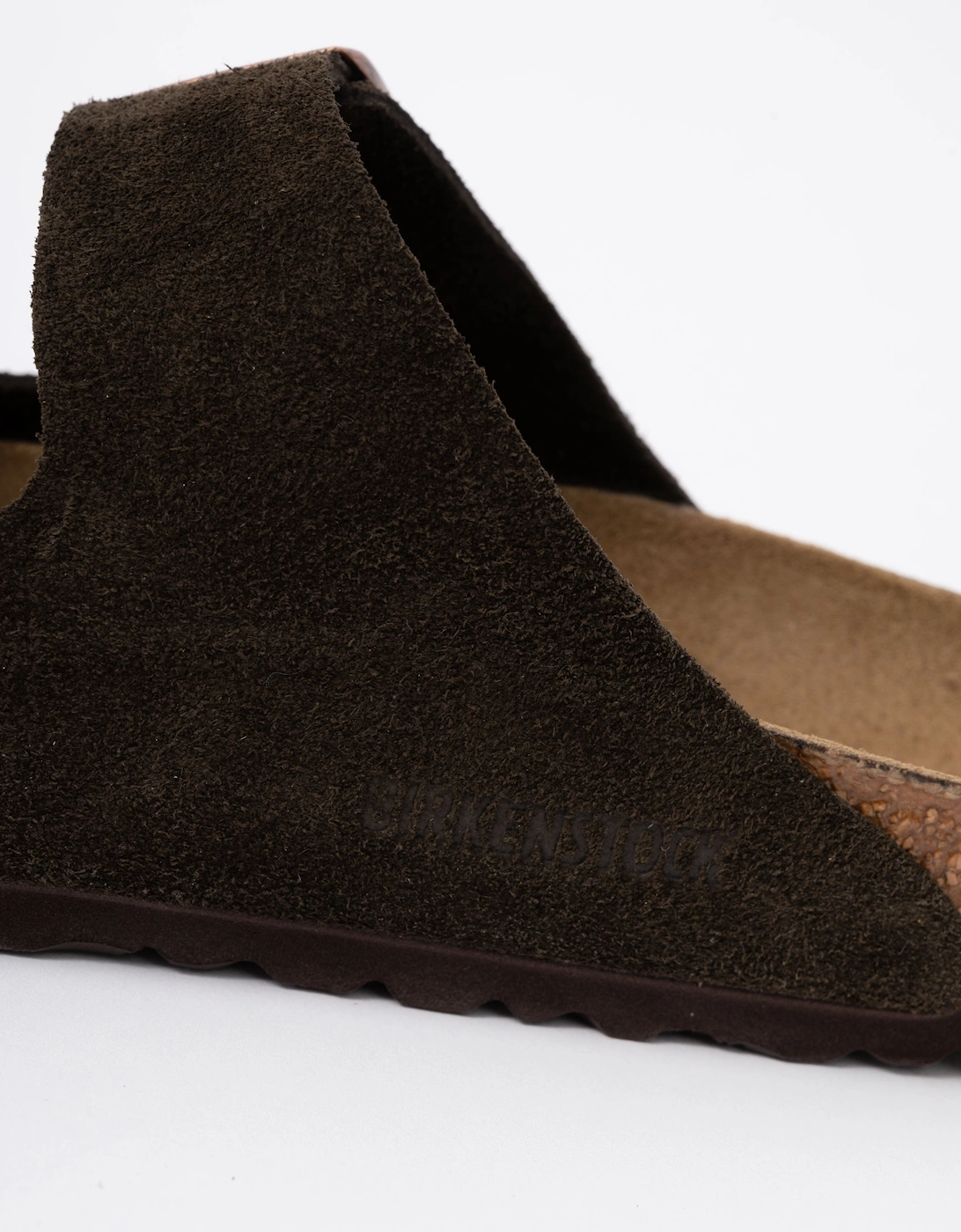 Birkenstock Arizona Suede Leather Womens Sandals - Mocha
