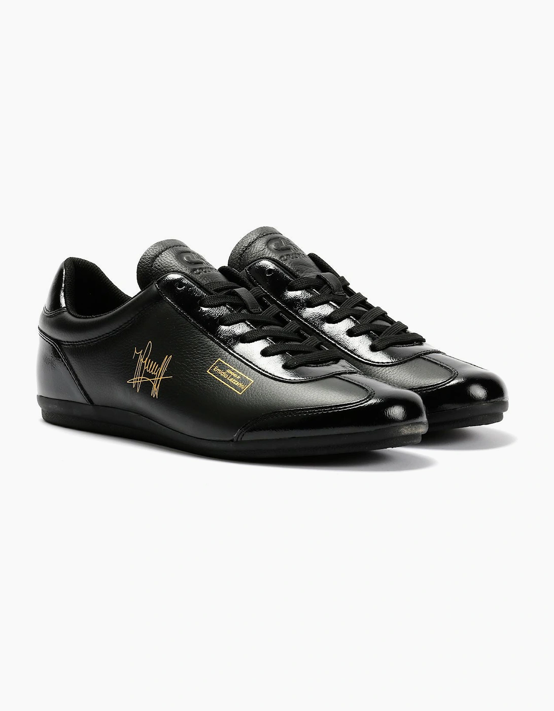 Cruyff Recoupa Leather Men's Black Mono Trainers, 9 of 8