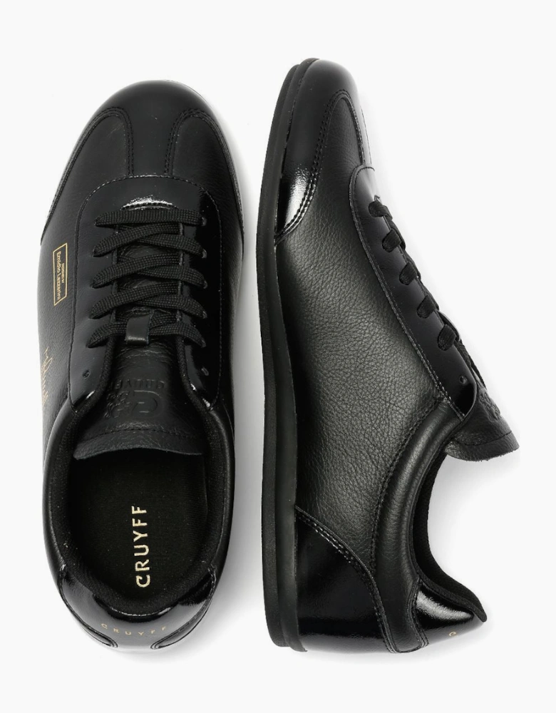 Cruyff Recoupa Leather Men's Black Mono Trainers