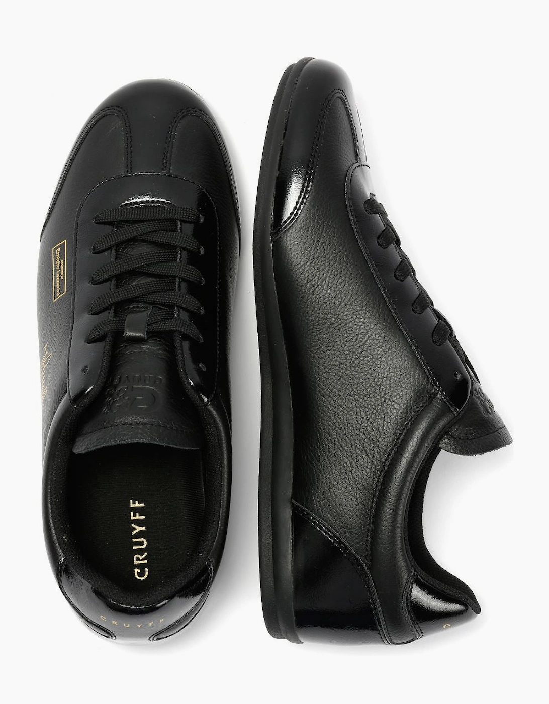 Cruyff Recoupa Leather Men's Black Mono Trainers