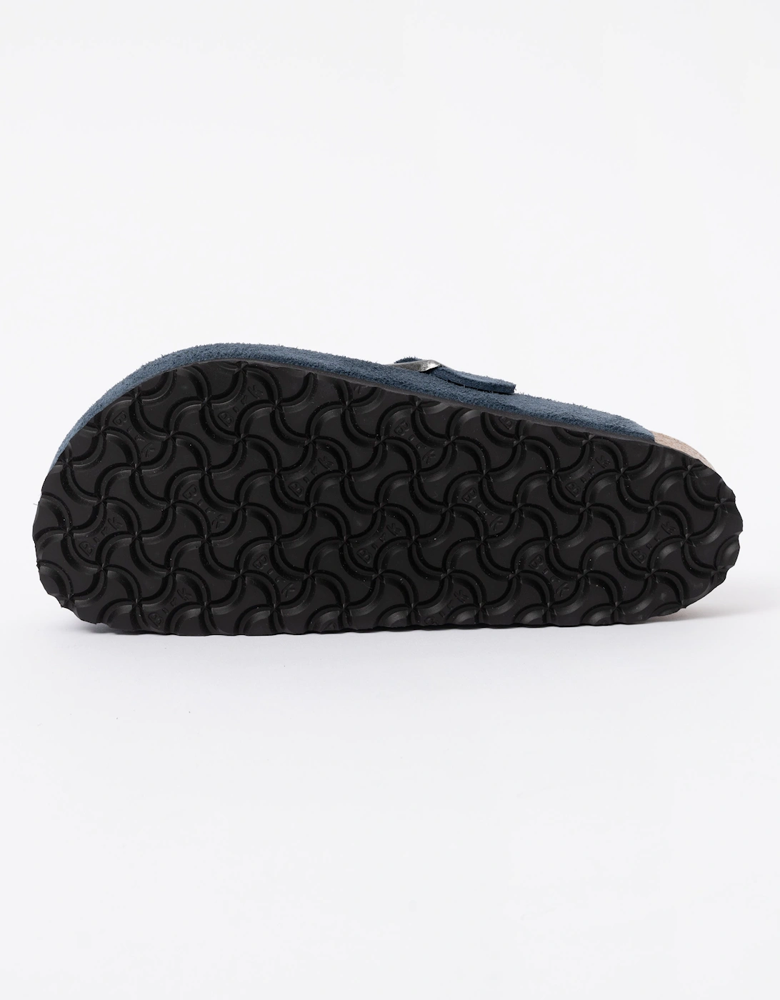 Birkenstock Boston Soft Footbed Unisex Suede Clogs - New Navy Tonal FB