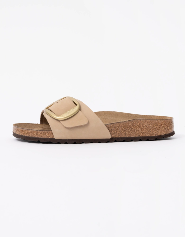 Birkenstock Madrid Big Buckle Womens Nubuck Leather Sandals - Sandcastle