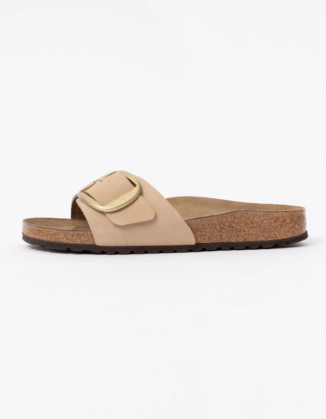 Birkenstock Madrid Big Buckle Womens Nubuck Leather Sandals - Sandcastle