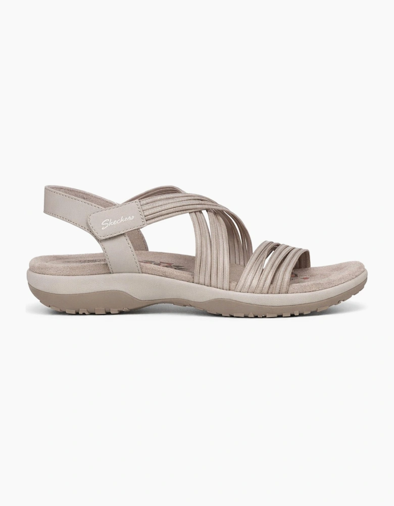 Skechers REGGAE SLIM - SUNNYSIDE 2.0 Womens Cross Strap Sandals Taupe