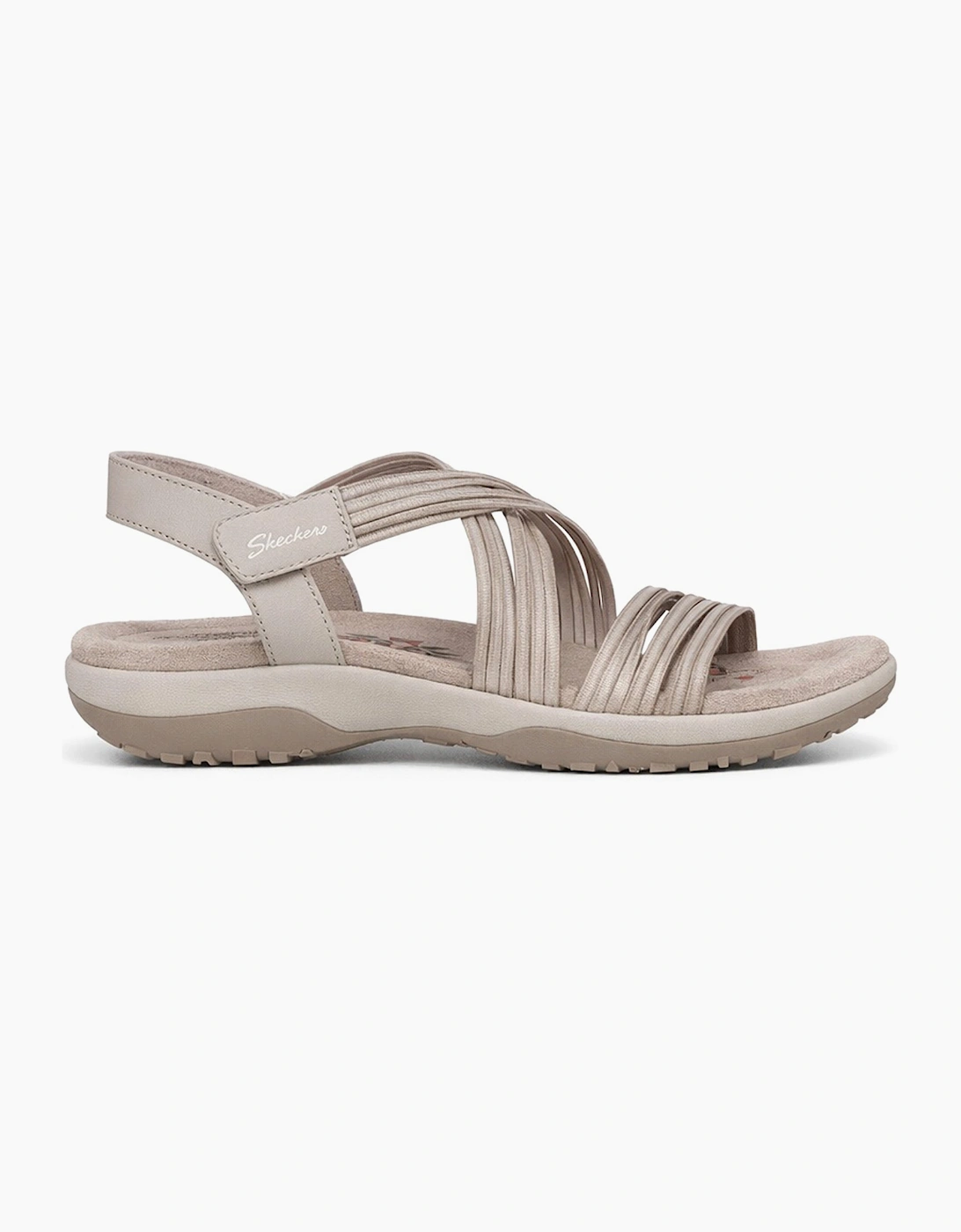 Skechers REGGAE SLIM - SUNNYSIDE 2.0 Womens Cross Strap Sandals Taupe