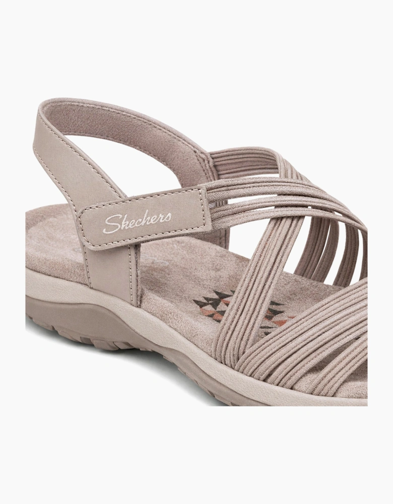 Skechers REGGAE SLIM - SUNNYSIDE 2.0 Womens Cross Strap Sandals Taupe