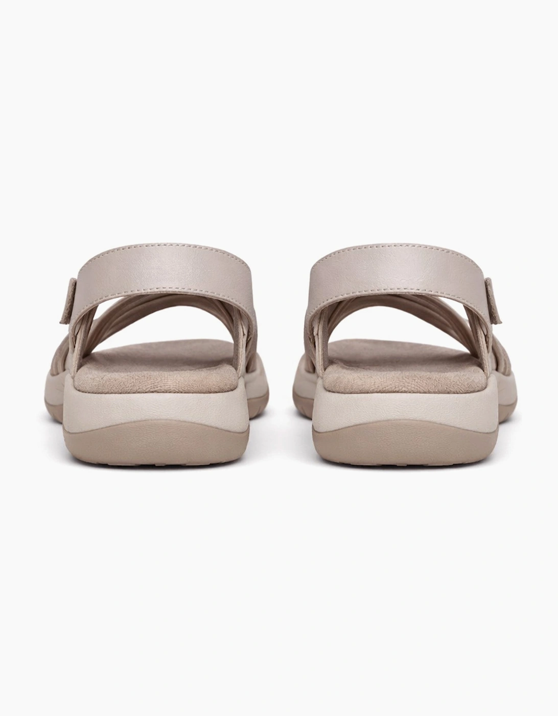 Skechers REGGAE SLIM - SUNNYSIDE 2.0 Womens Cross Strap Sandals Taupe