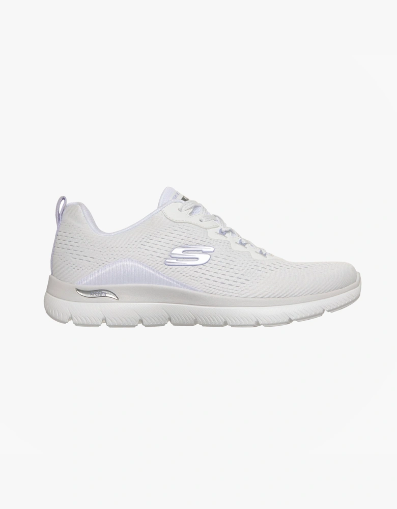 Skechers ARCH FIT SUMMITS - DAILY FLOW Womens Casual Trainers White Lavender