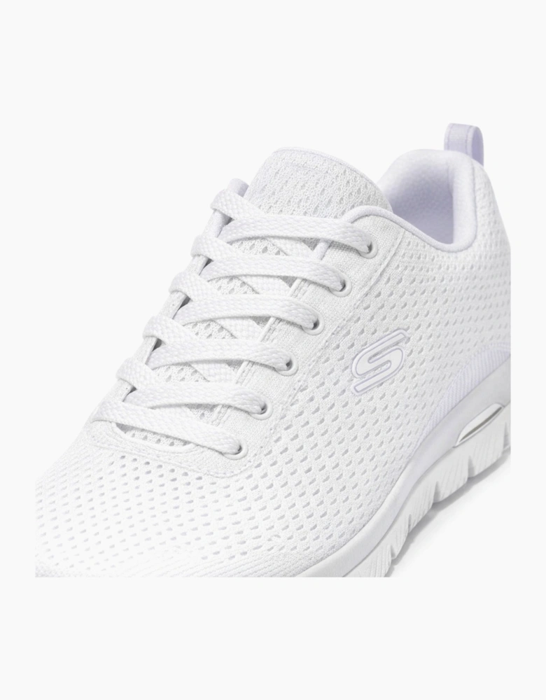 Skechers ARCH FIT SUMMITS - DAILY FLOW Womens Casual Trainers White Lavender