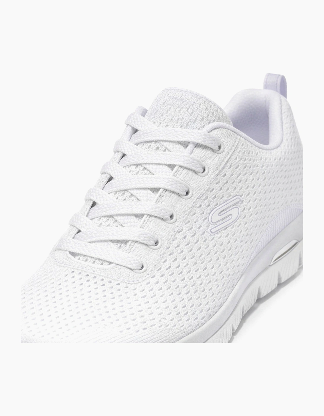 Skechers ARCH FIT SUMMITS - DAILY FLOW Womens Casual Trainers White Lavender