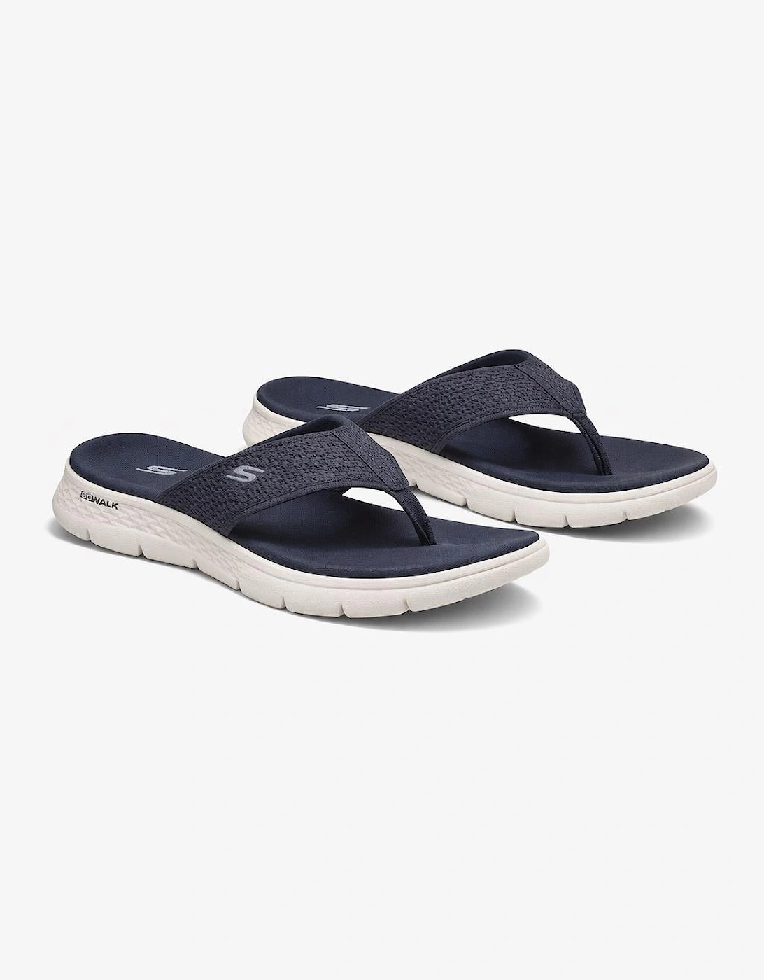 Skechers GO WALK FLEX SANDAL - HOLLY Womens Flip-flops Navy/White