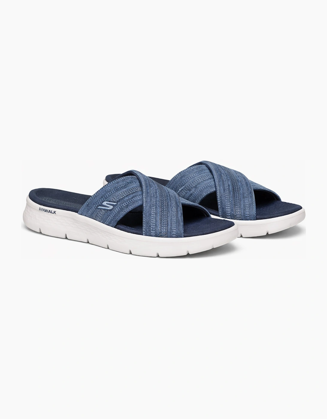Skechers GO WALK FLEX SANDAL - IMPRESS Womens Sliders Navy