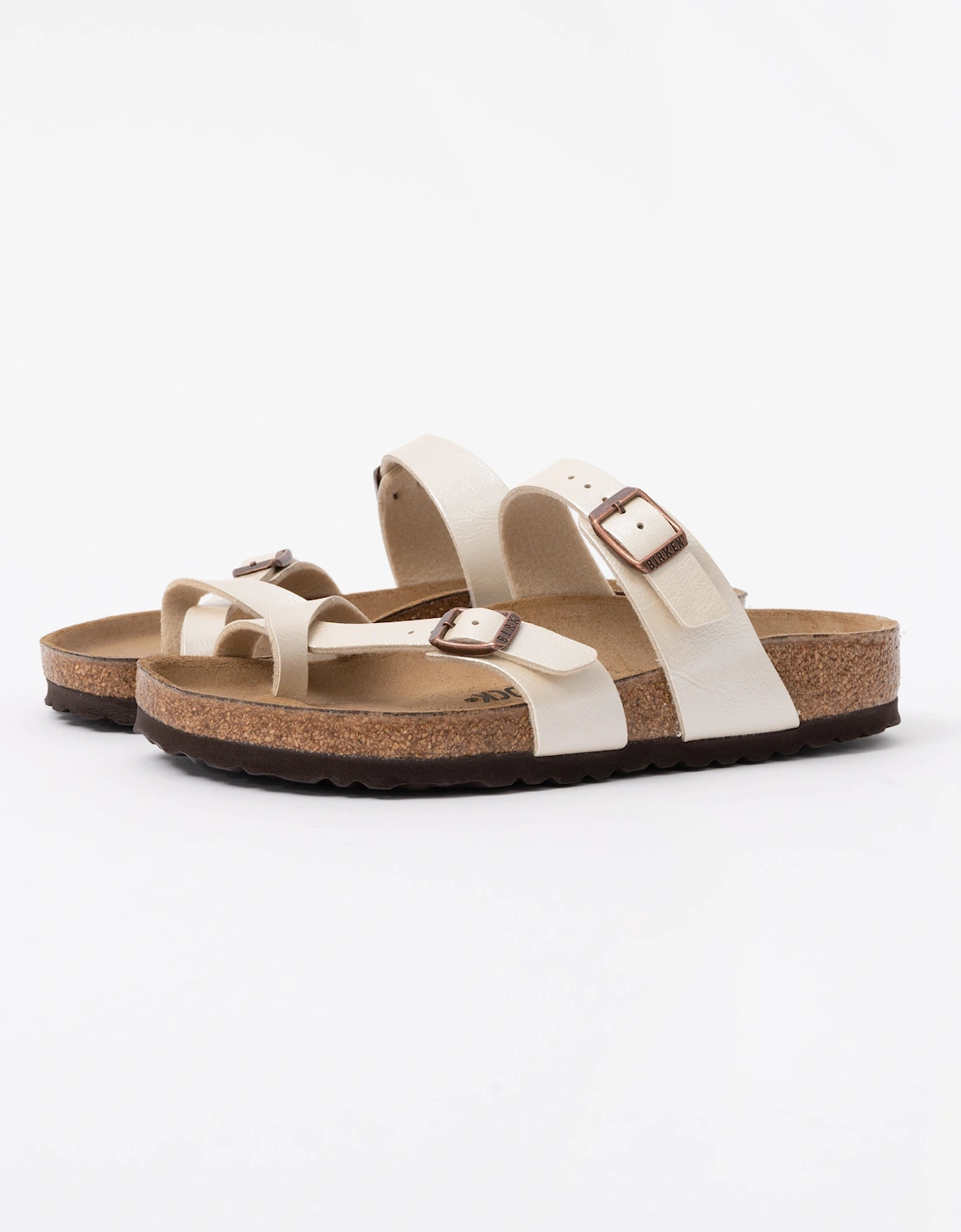 Birkenstock Mayari Birko Flor Womens Sandals - Graceful Pearl White