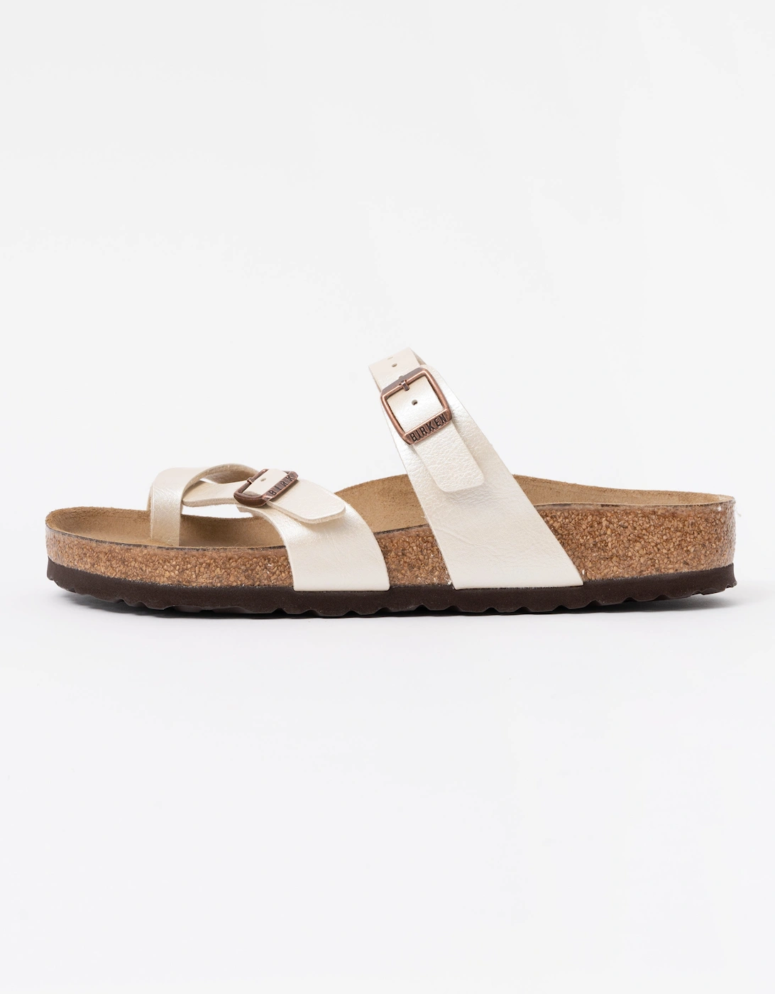 Birkenstock Mayari Birko Flor Womens Sandals - Graceful Pearl White