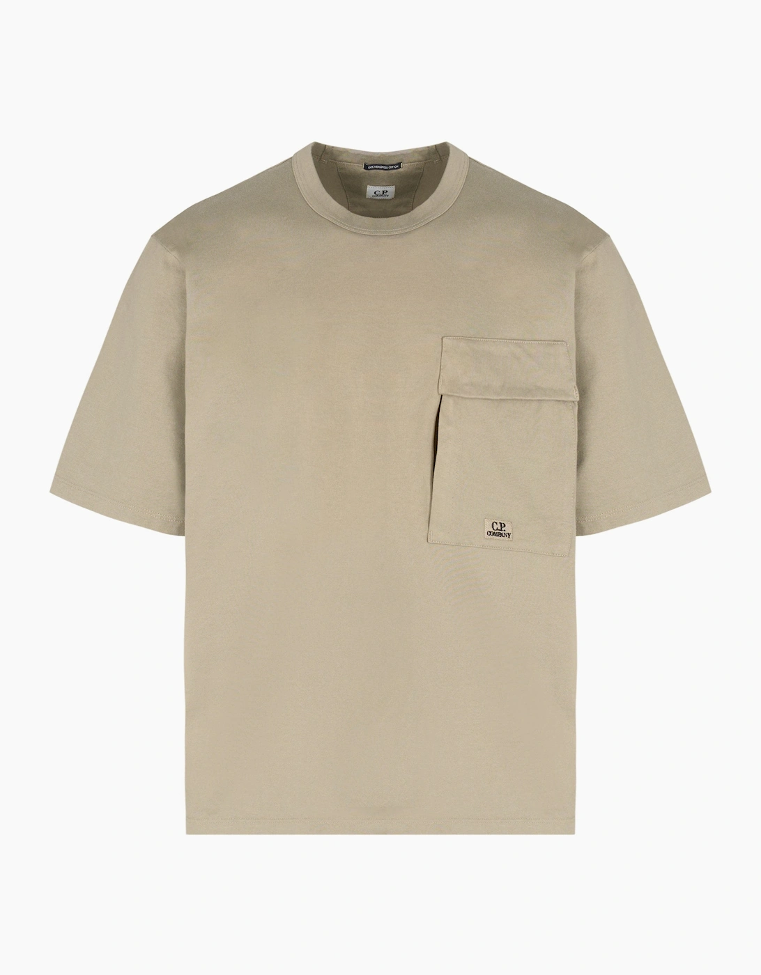30/2 Mercerised Pocket T-Shirt Khaki