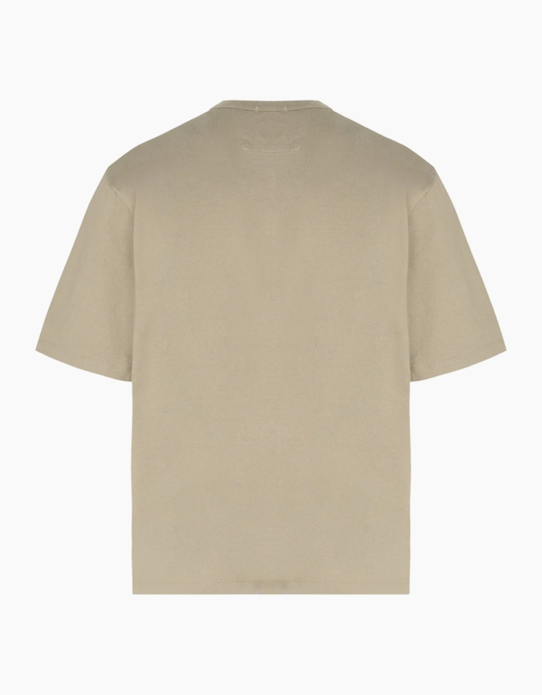 30/2 Mercerised Pocket T-Shirt Khaki