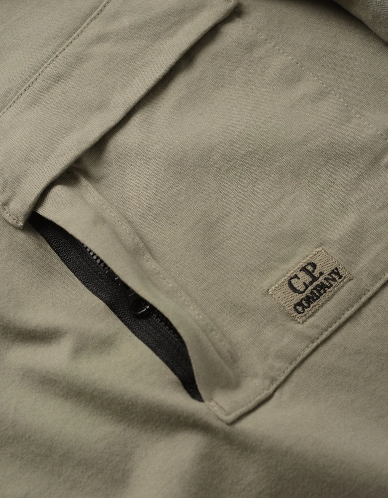 30/2 Mercerised Pocket T-Shirt Khaki