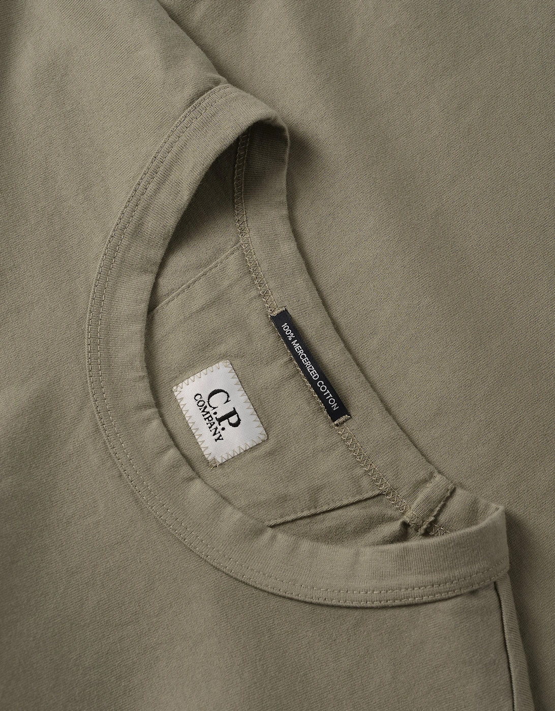 30/2 Mercerised Pocket T-Shirt Khaki