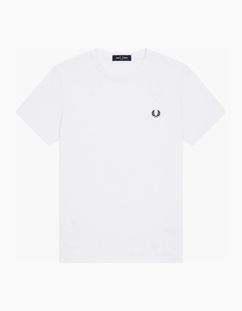 Fred Perry Ringer T-Shirt White