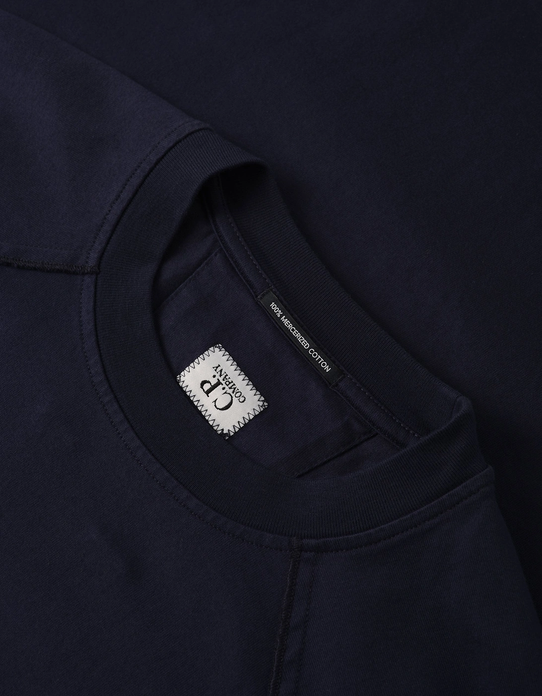 30/2 Mercerizedd Sleeve Lens T shirt Navy