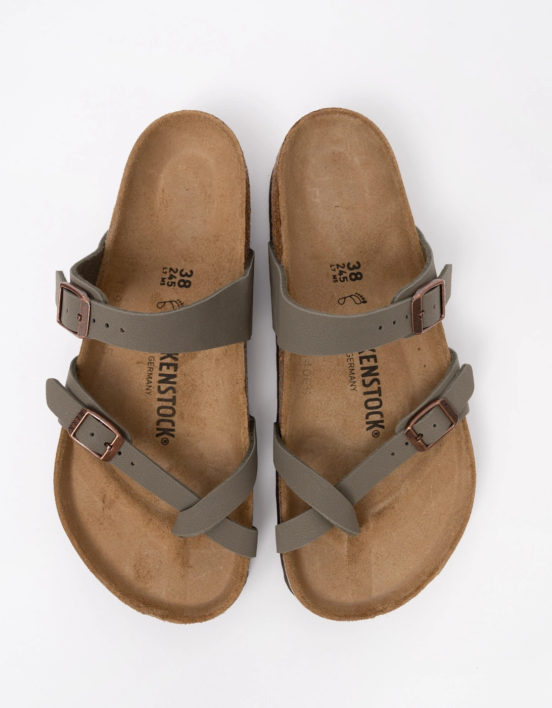 Birkenstock Mayari Birko Flor Womens Sandals - Stone