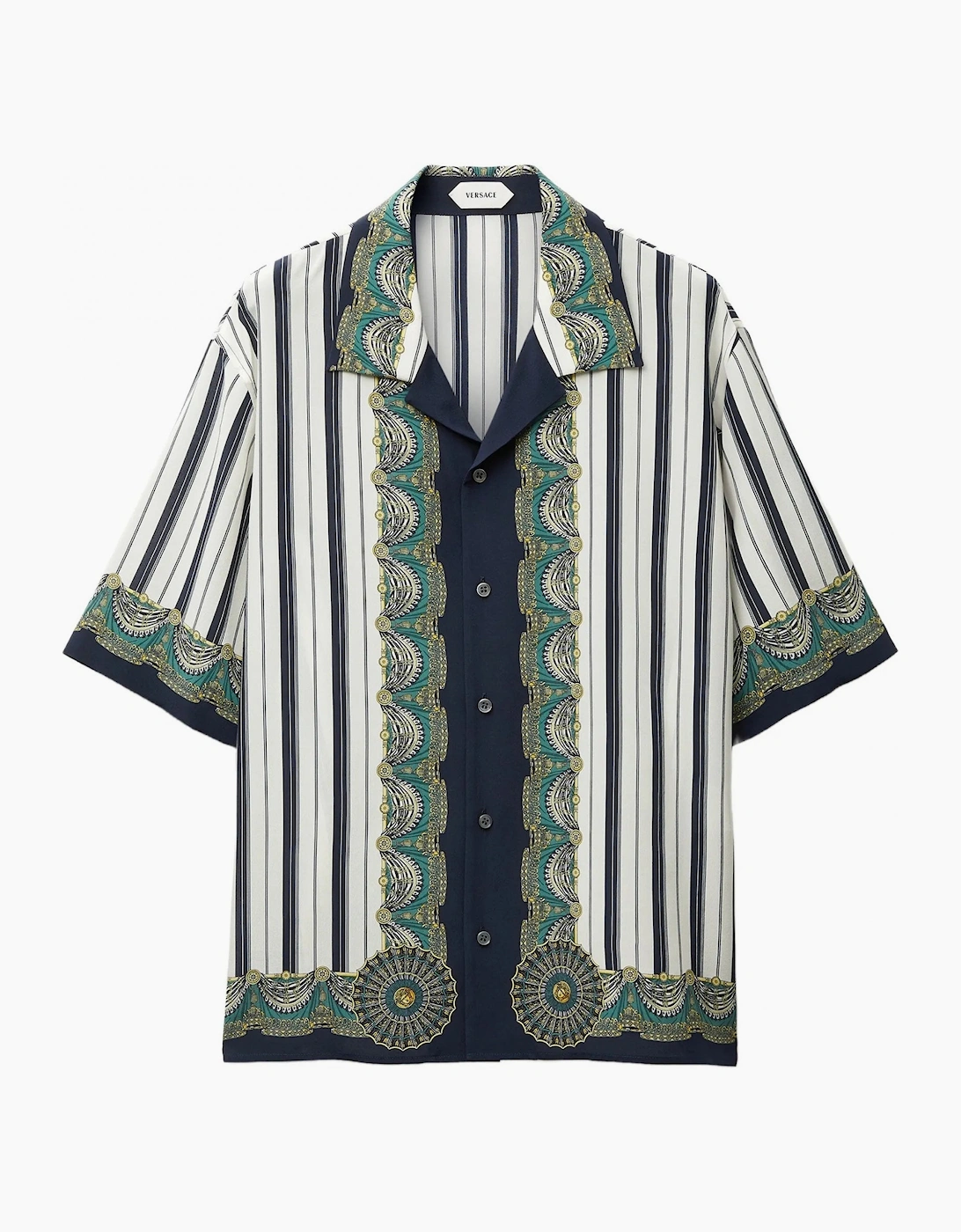 Crepe De Chine Silk Encore Shirt Navy
