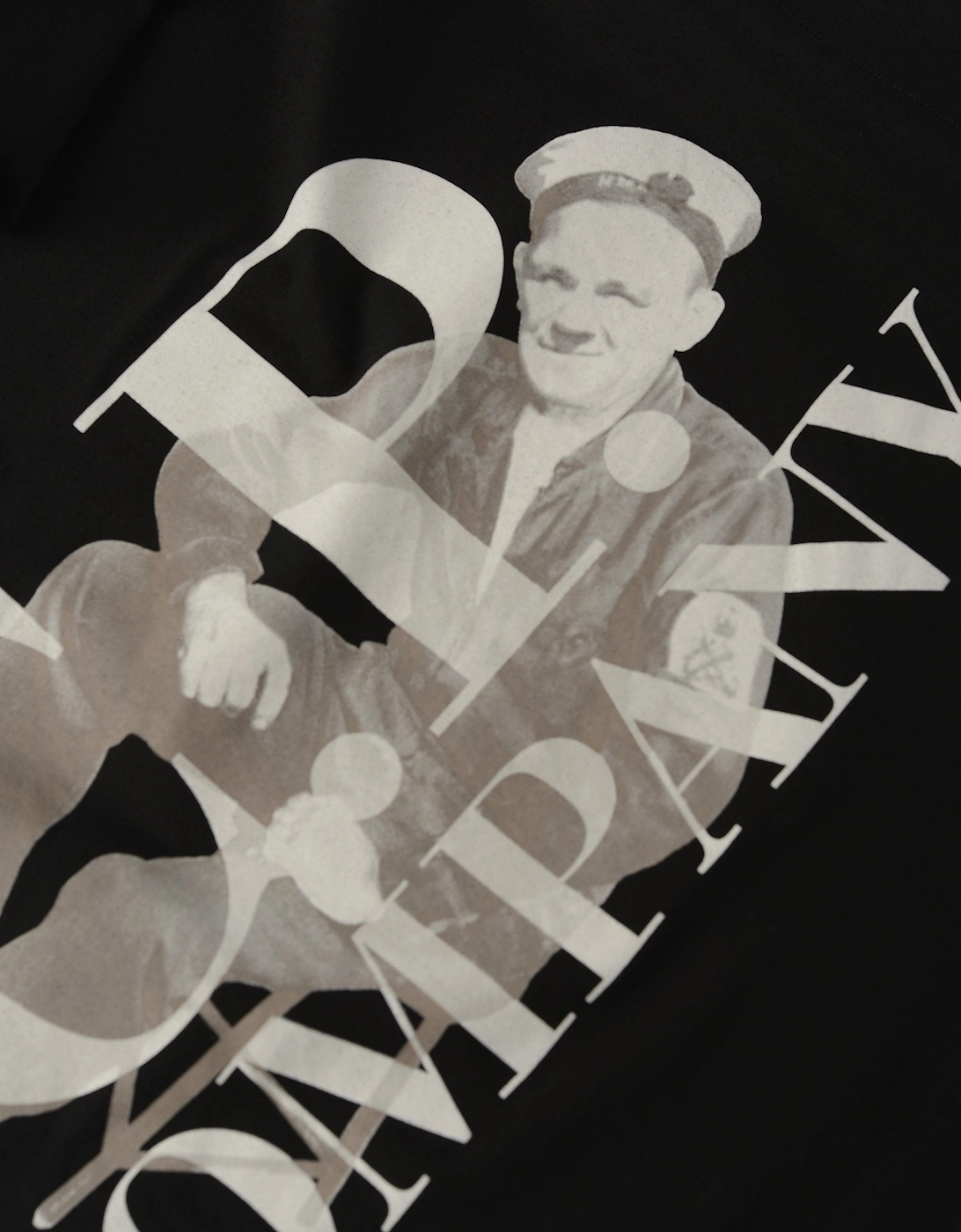 30/1 Britsh Sailor Logo T Shirt Black