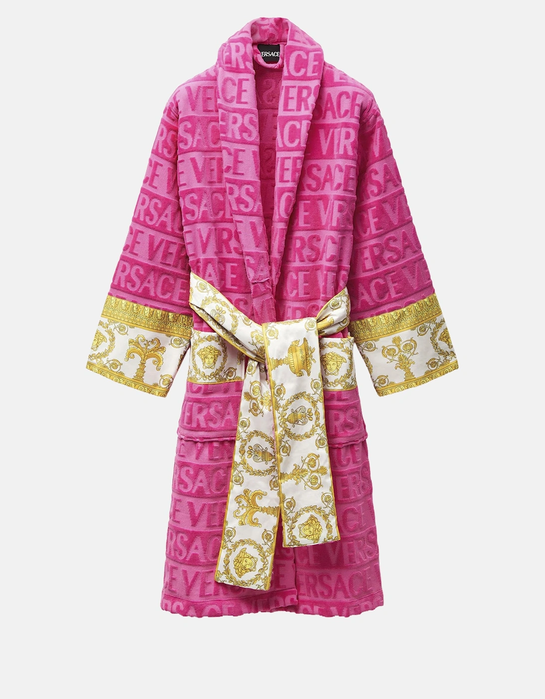 Versace Cotton Bathrobe Pink