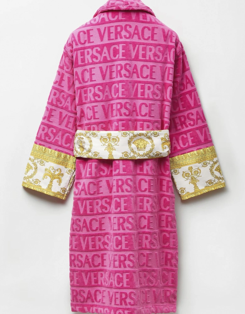 Versace Cotton Bathrobe Pink