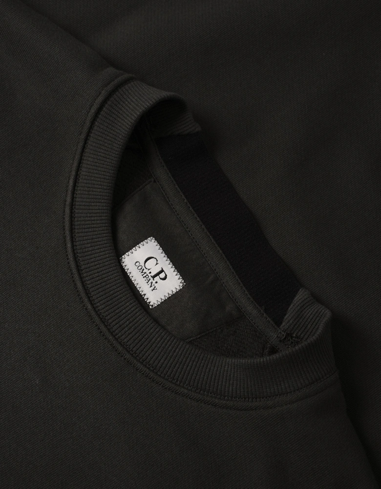 Diagonal Raised Lens Sweatshirt Grey