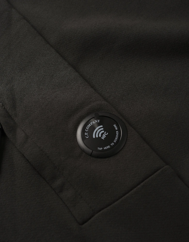Diagonal Raised Lens Sweatshirt Grey