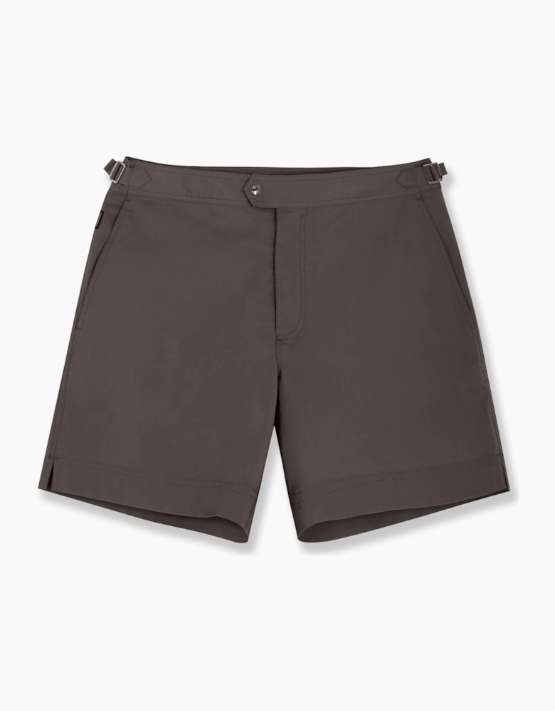 Micro Compact Poplin Swimshorts Charcoal