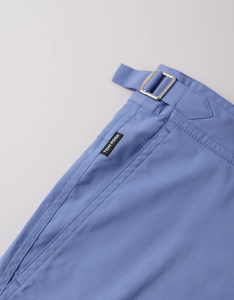 Micro Compact Poplin Swimshorts Blue