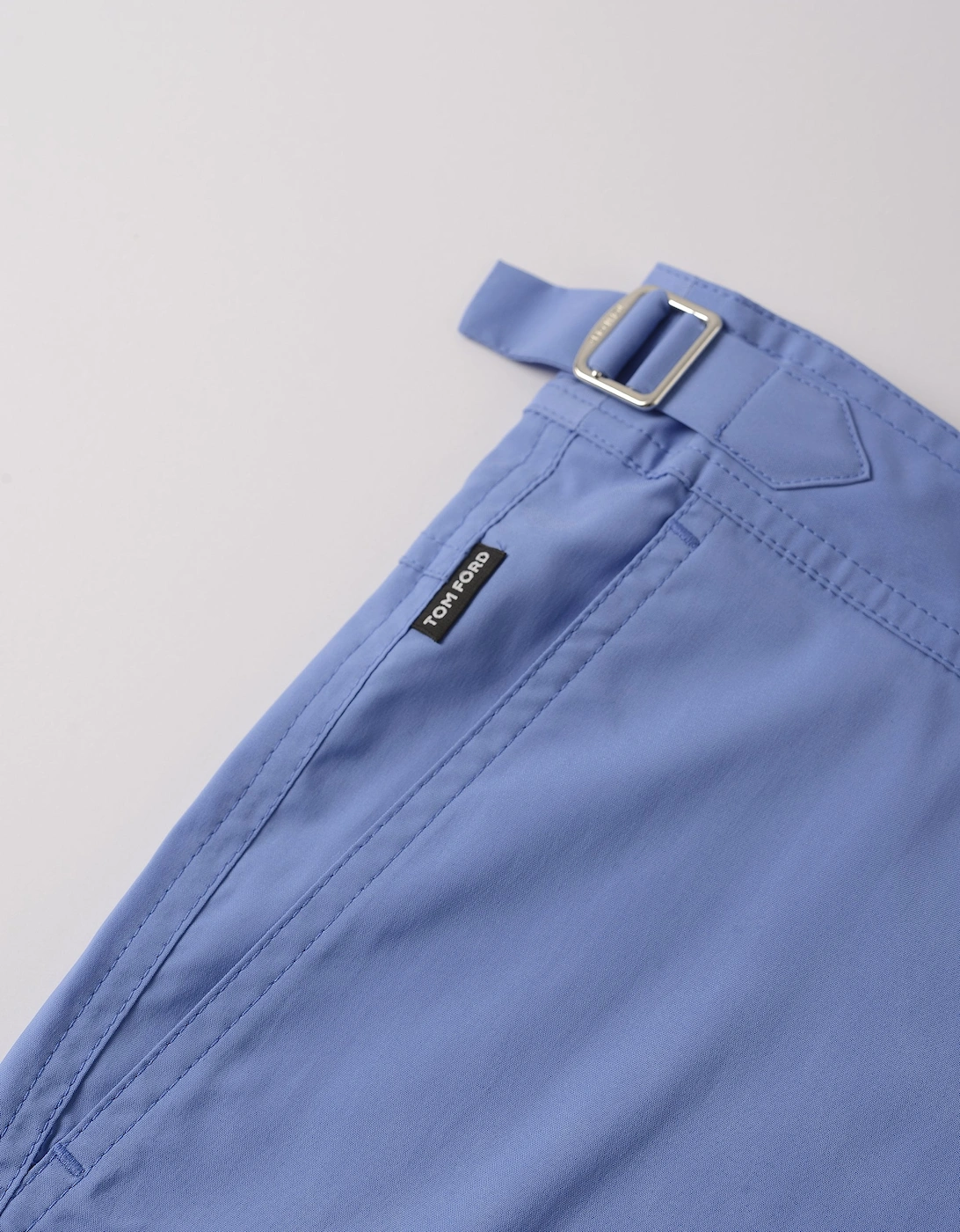Micro Compact Poplin Swimshorts Blue