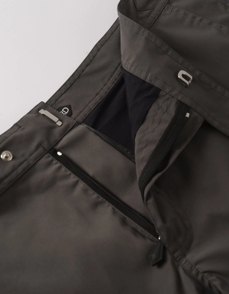 Micro Compact Poplin Swimshorts Charcoal