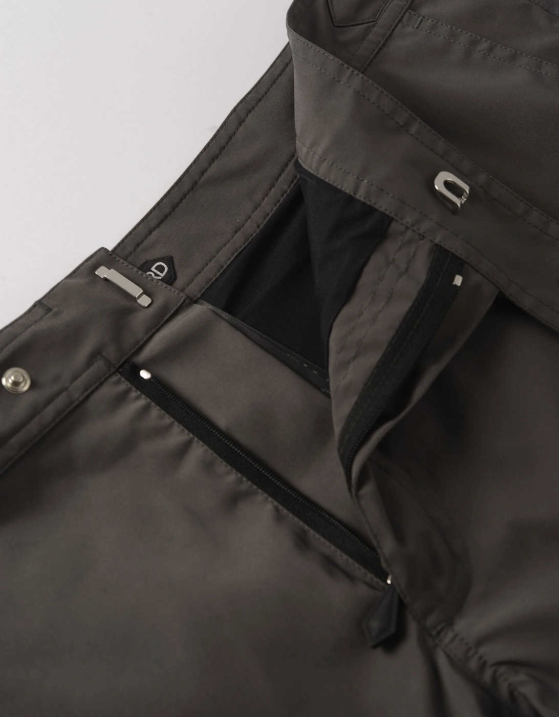 Micro Compact Poplin Swimshorts Charcoal