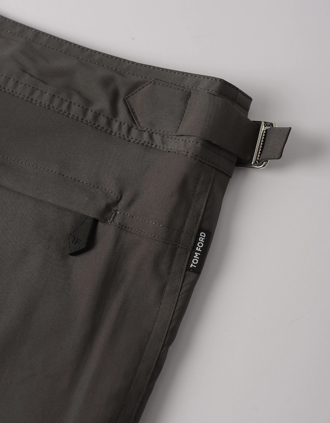 Micro Compact Poplin Swimshorts Charcoal