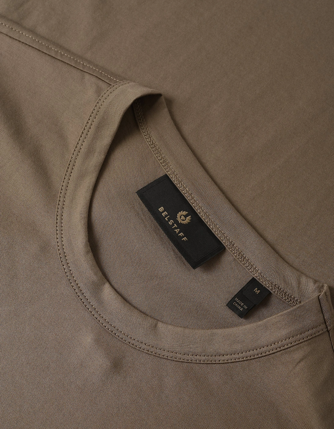 Patch Logo T-Shirt Taupe