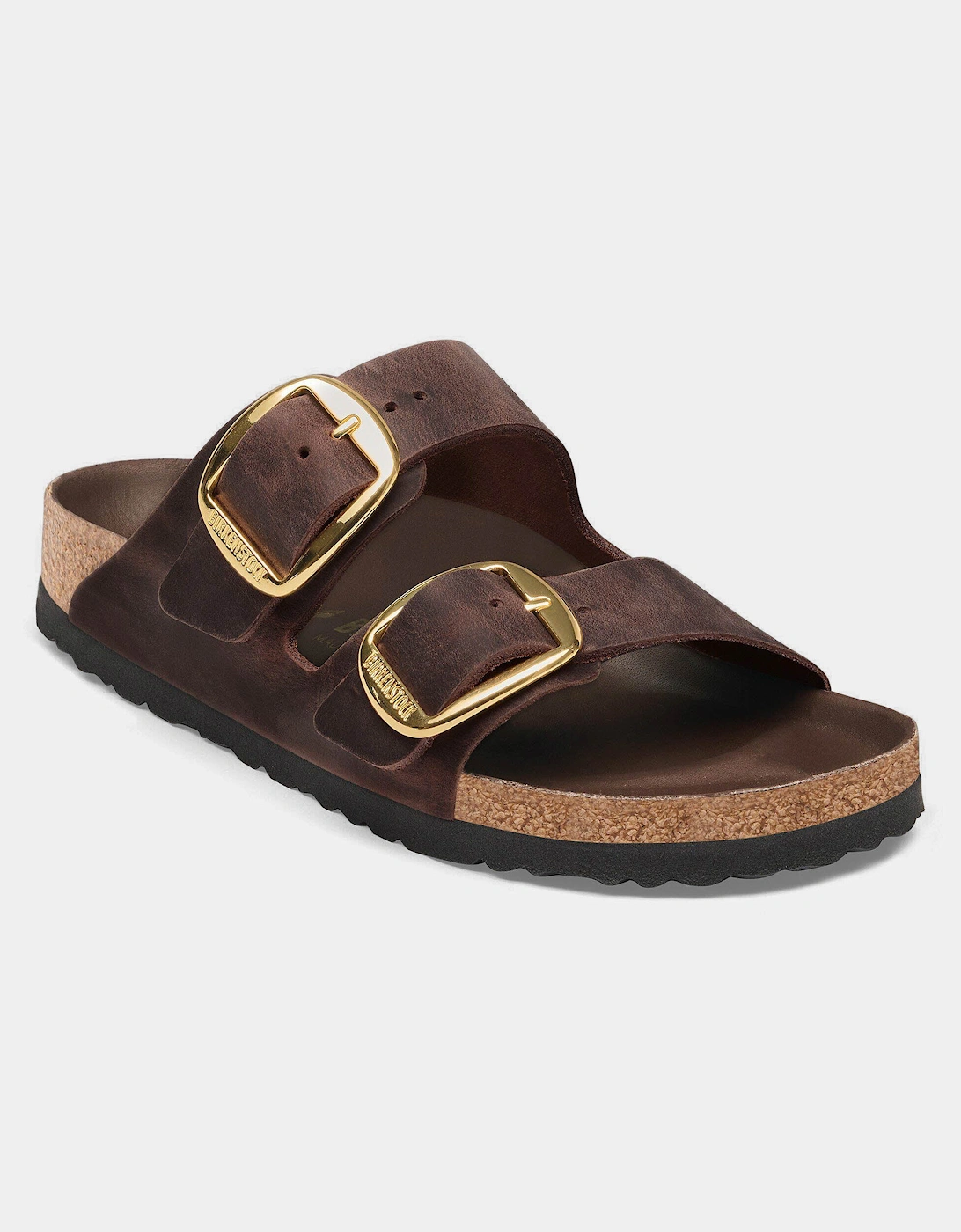 Birkenstock Arizona Big Buckle Oiled Leather Womens Sandals - Habana