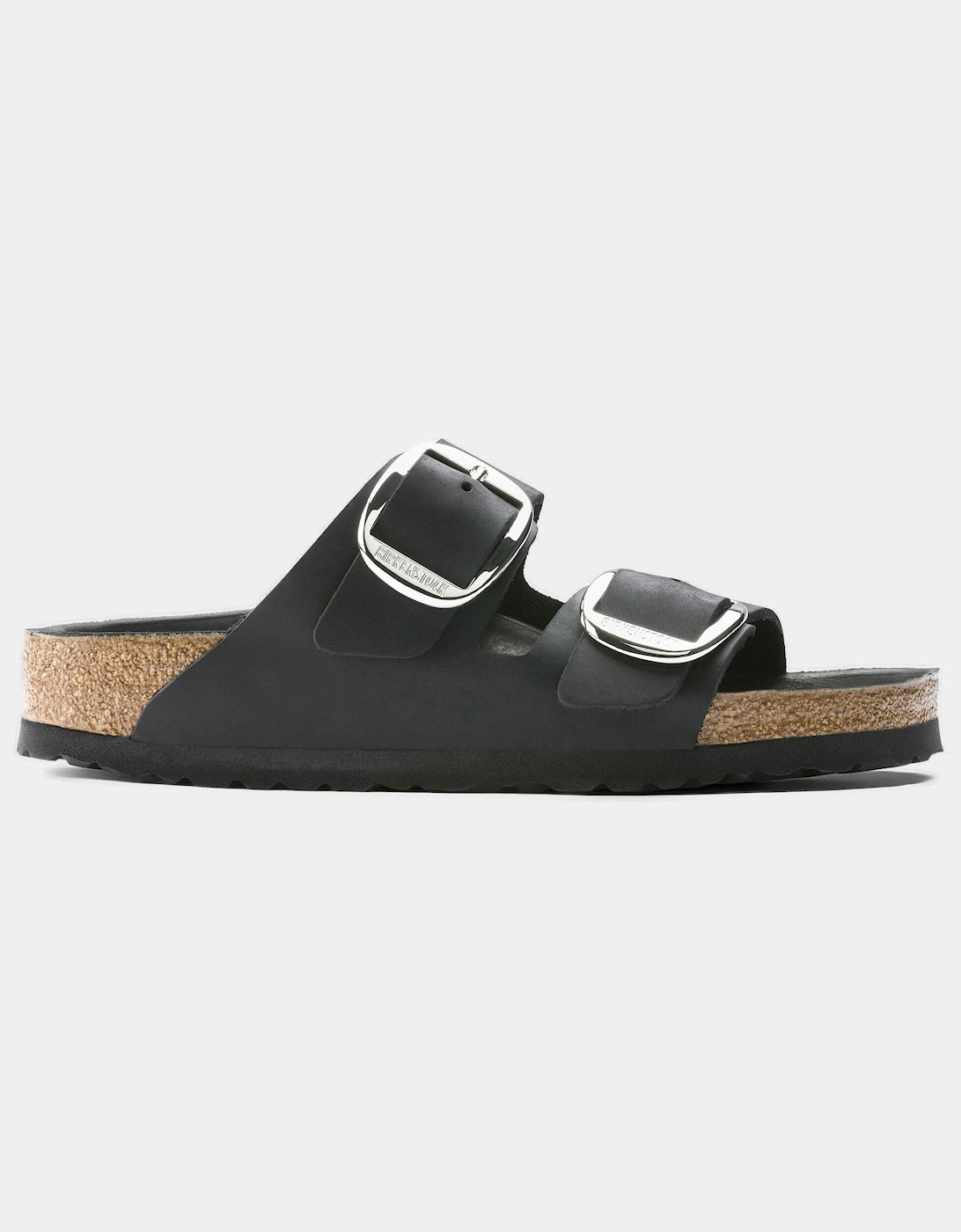 Birkenstock Arizona Big Buckle Oiled Leather Womens Sandals - Black