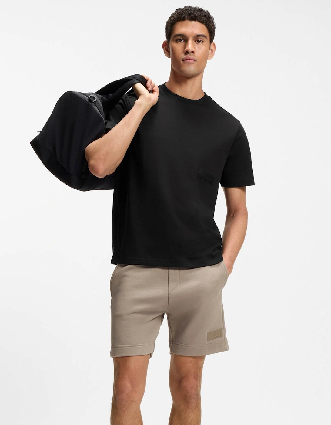 BOSS Green TS Structure Mens T-Shirt - Black 001