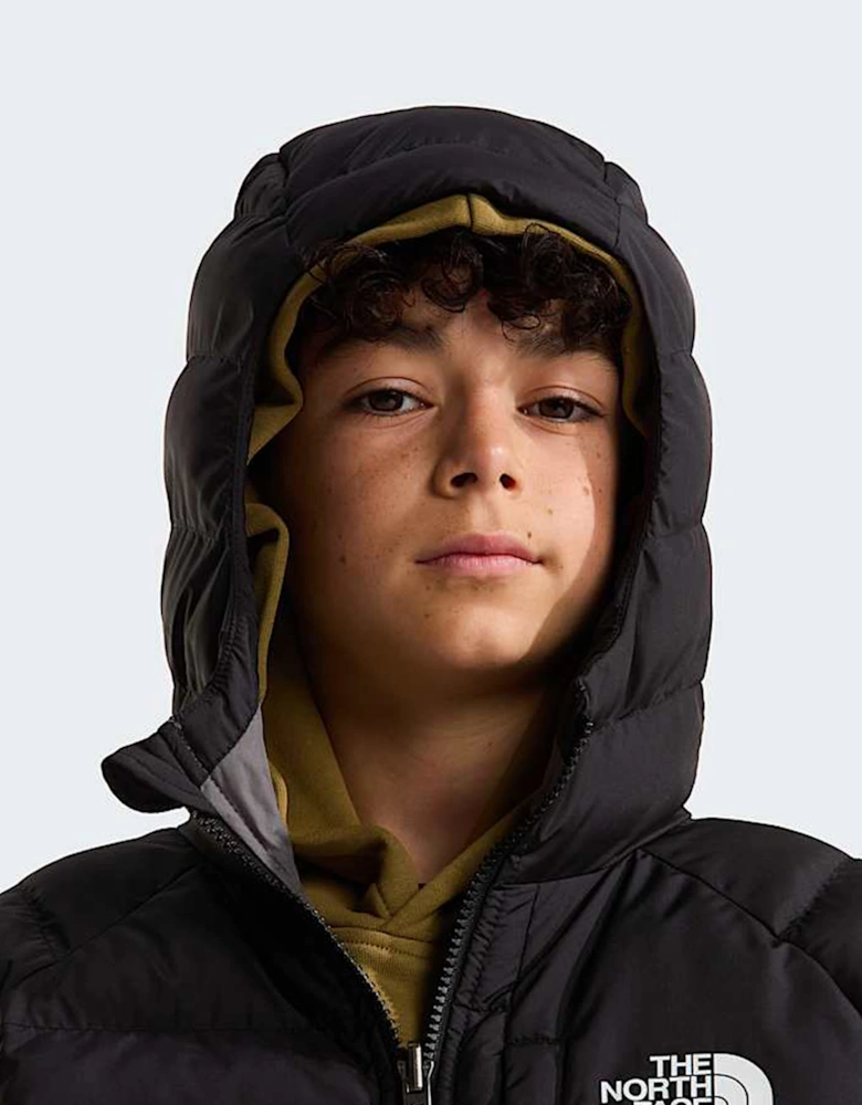 The North Face Boys Reversible Perrito Hooded Jacket in Black