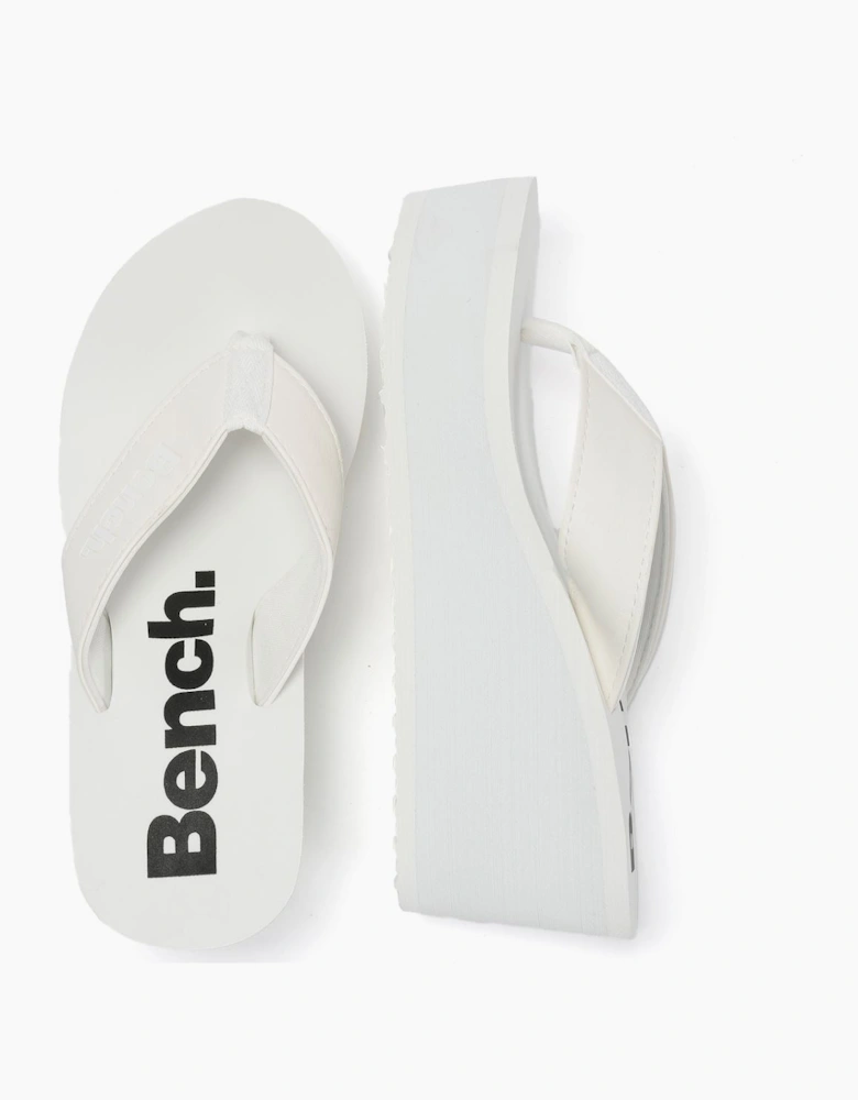 Bench Vacay Women's White Flip Flops