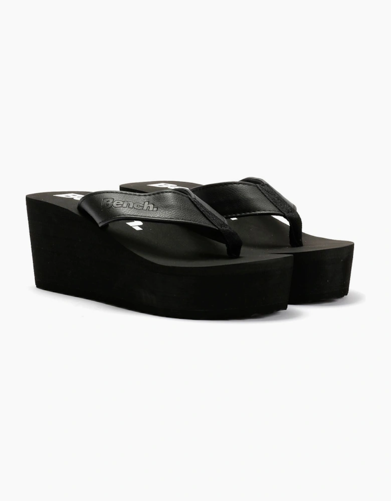 Bench Vacay Women's Black Flip Flops