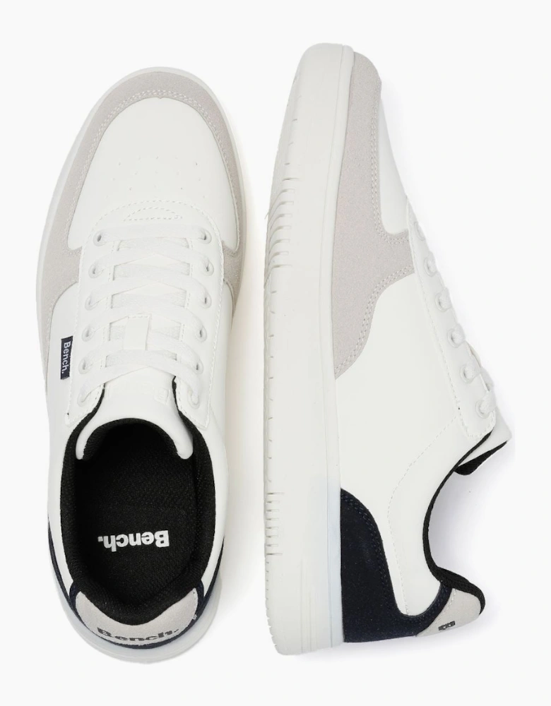 Bench Grainger Men's White/Grey Trainers