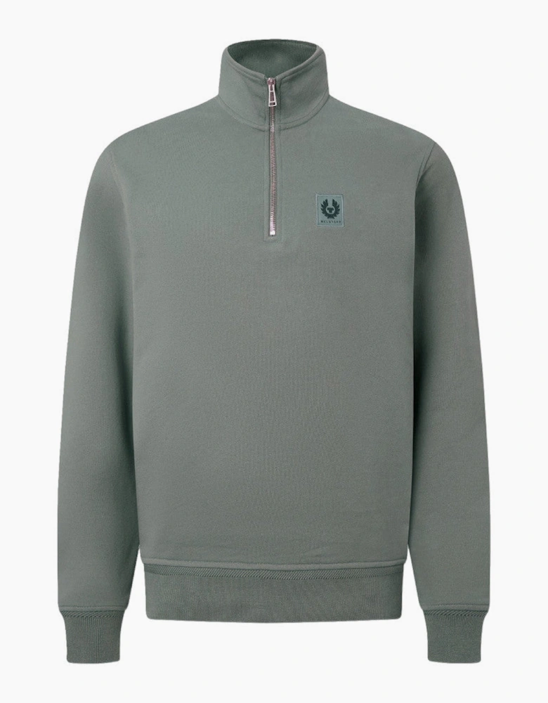 Belstaff Quarter Zip Sweatshirt Atlantic Grey