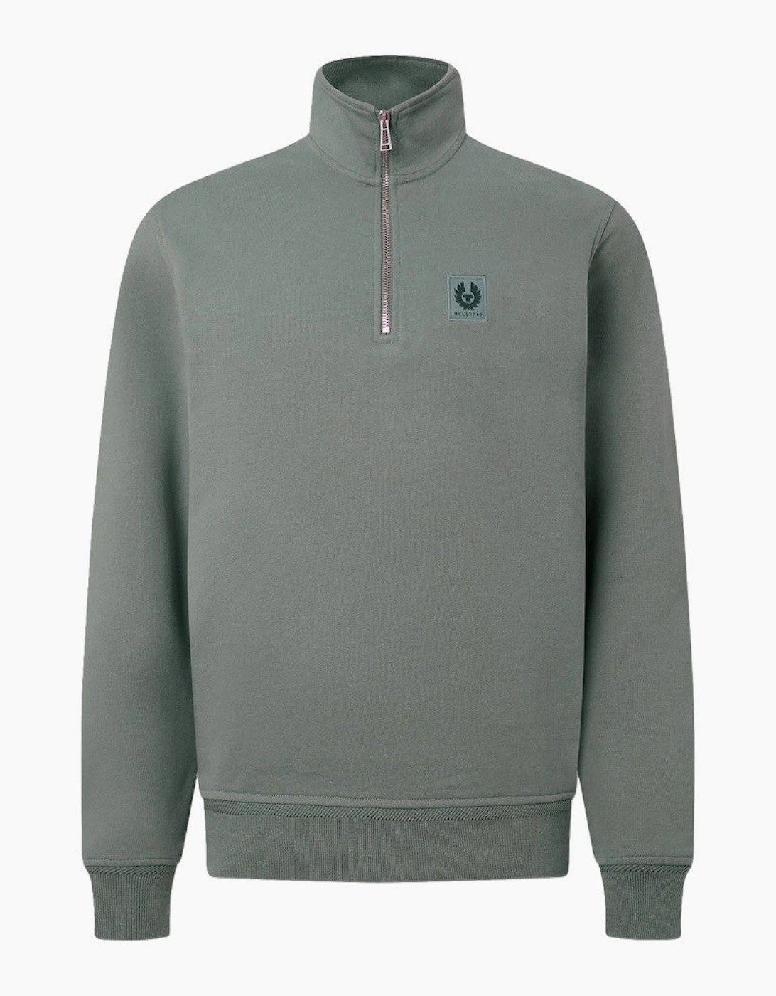 Belstaff Quarter Zip Sweatshirt Atlantic Grey