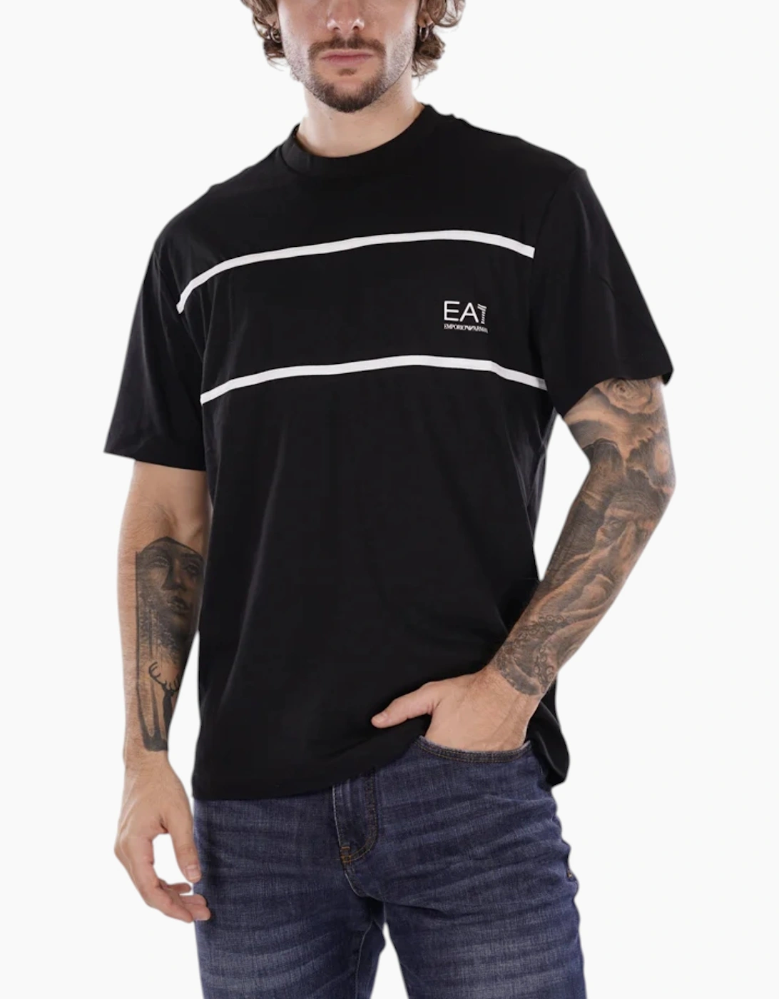 ARMANI EA7 Mens T Shirt Emporio Armani Cotton Tee